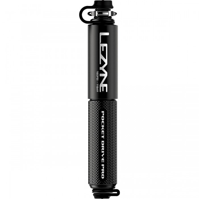 Lezyne Mini Pocket Drive Pro Handpumpe Schwarz - Kompakt, Leicht und Effizient für Fahrräder - 1