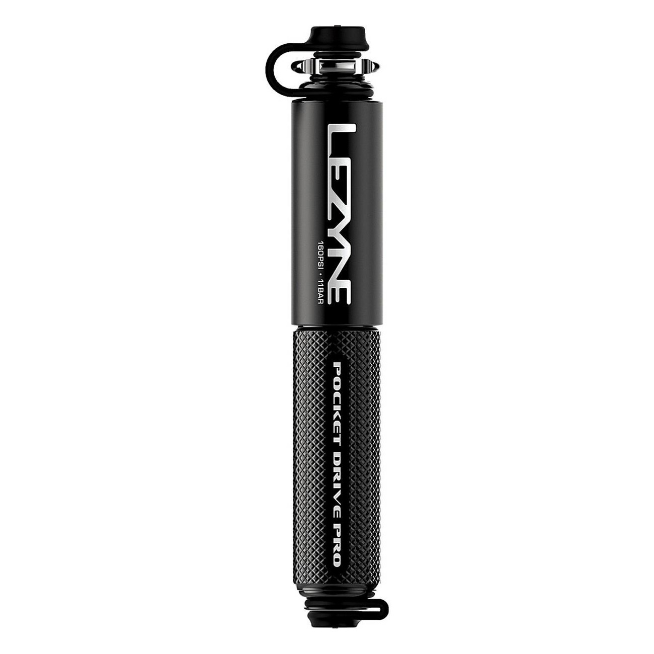 Lezyne Mini Pocket Drive Pro Handpumpe Schwarz - Kompakt, Leicht und Effizient für Fahrräder - 1