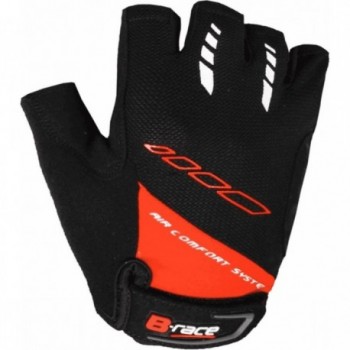 Summer Short Bump Gel Gloves Black/Red Size L with Ventilation and Padding - 1