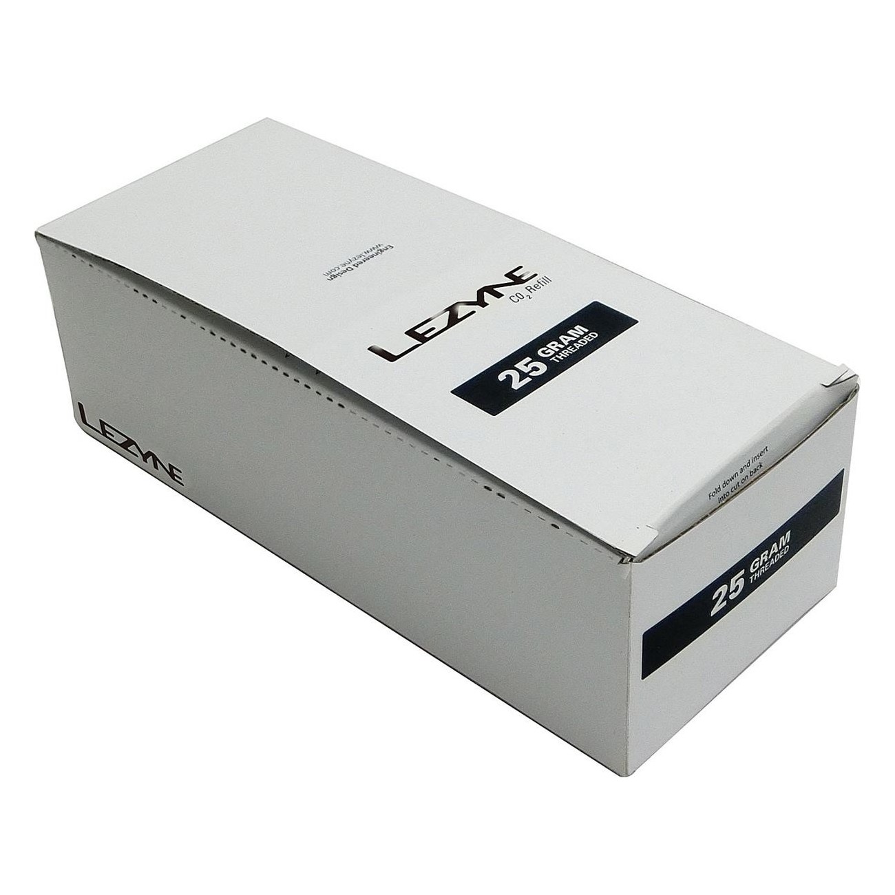 Lezyne Display Box - 25 CO2 Kartuschen 25g Silber für Reifenaufpumpen - 2