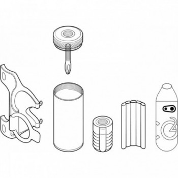 Kit de Reparación Tubeless Crankbrothers Cycar Tool - Ligero y Compacto, 55g - 1