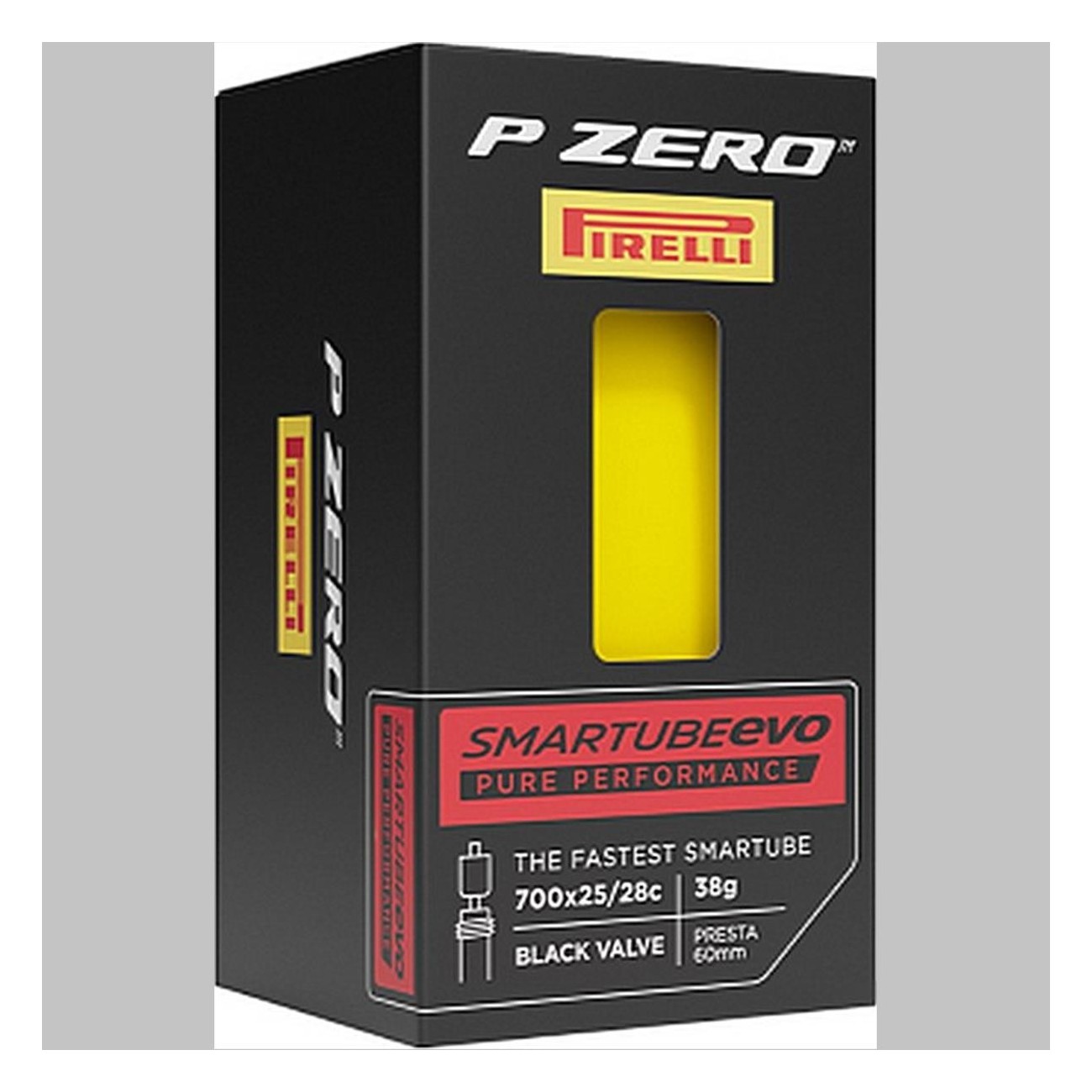 P Zero SmarTUBE Evo 28' 700x25/28 mit 80 mm Presta-Ventil - Leicht und Robust - 1