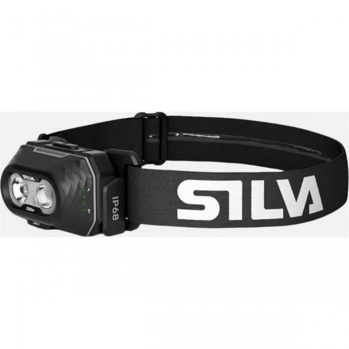 Lampe Frontale Silva Explore 5 Noire - 700 Lumen, Étanche IP68 pour Aventures Nocturnes - 1