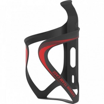 Portaborraccia Lezyne Carbon Team in Fibra di Carbonio Nero/Rosso - Leggero e Resistente per Ciclismo - 1 - Portaborraccia - 471