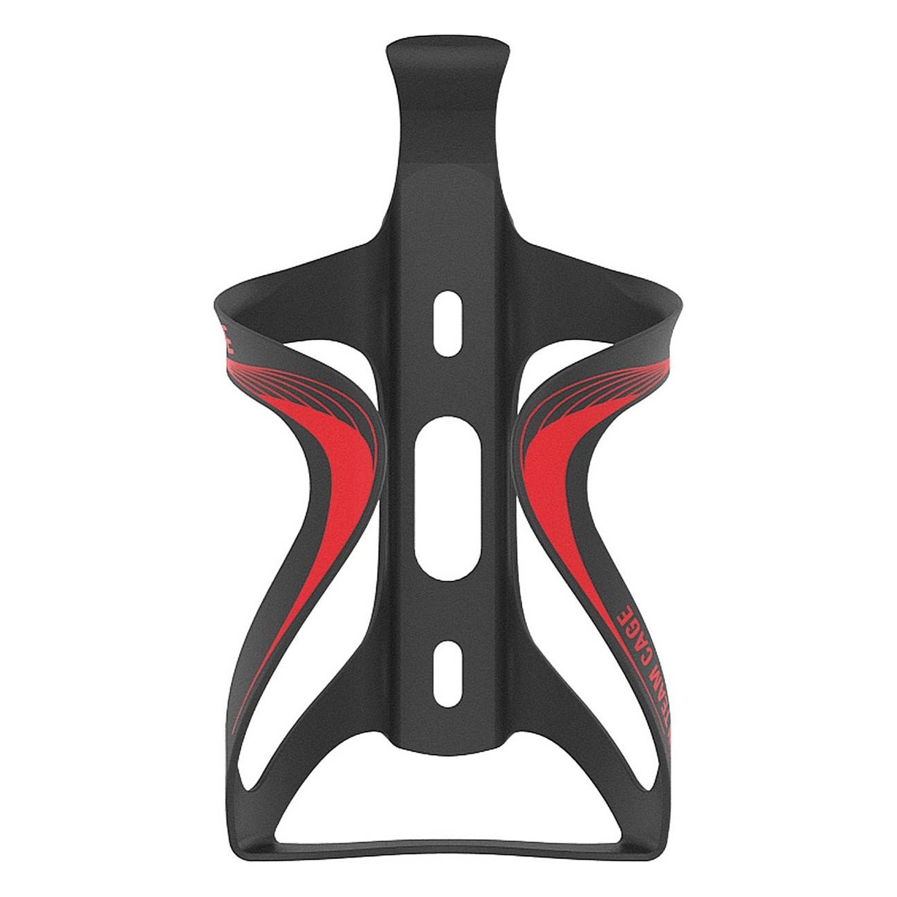 Lezyne Carbon Team Bottle Cage Black/Red - Lightweight and Durable for Cycling - 3