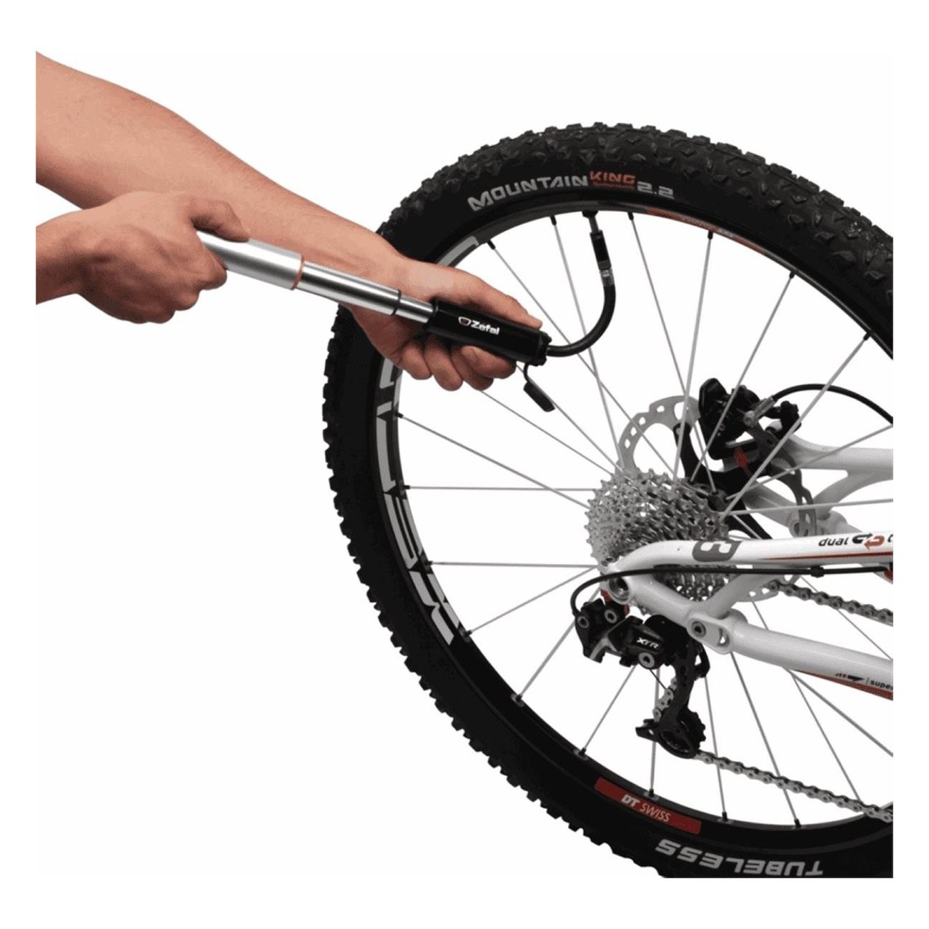 Teleskopische Mini-Pumpe aus Aluminium für MTB und Trekking - 7 Bar - 3