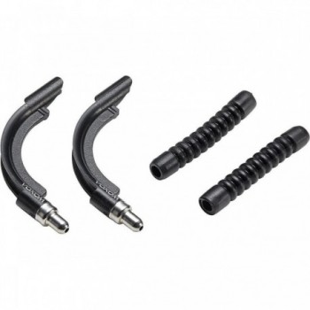 Voxom 90° Black Brake Cable Guide Set - 2 Reinforced Plastic Pieces - 1