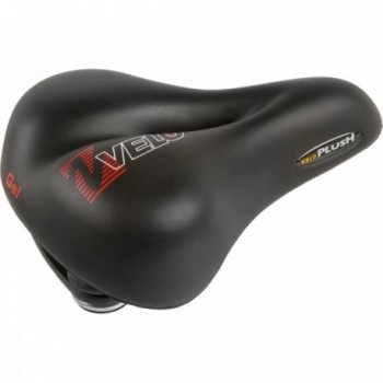 Selle VELO 254x200 mm avec Suspension en Élastomère et Gel, Cadre Acier - 1