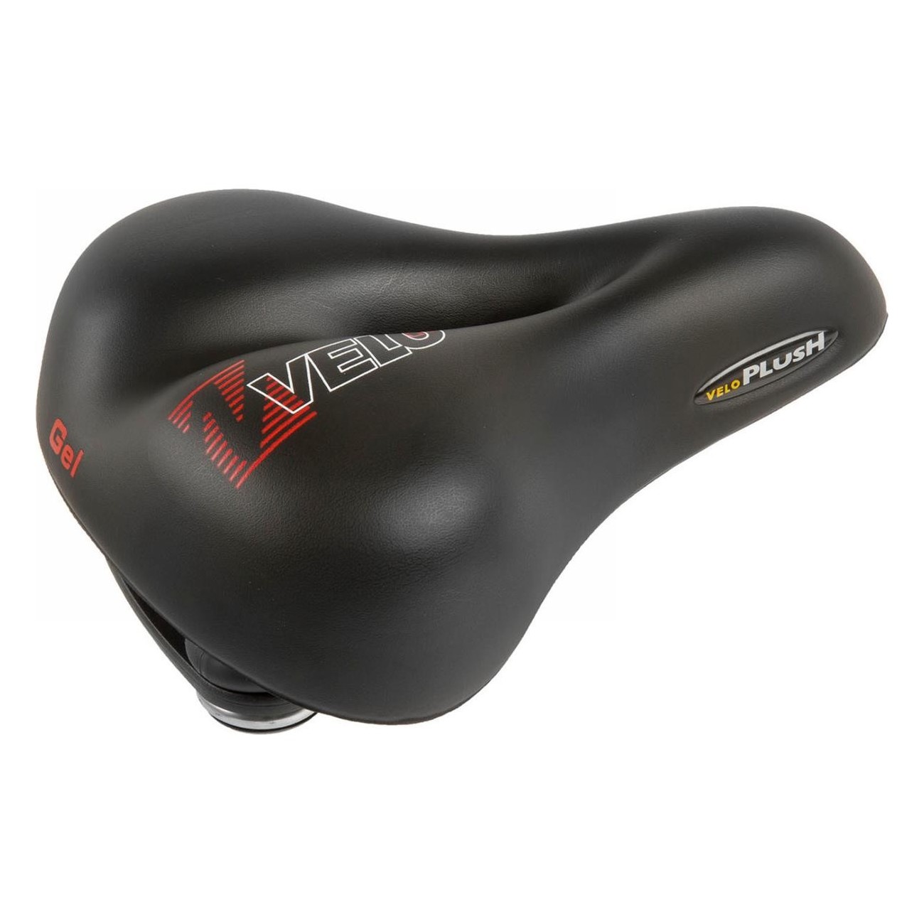 Selle VELO 254x200 mm avec Suspension en Élastomère et Gel, Cadre Acier - 1