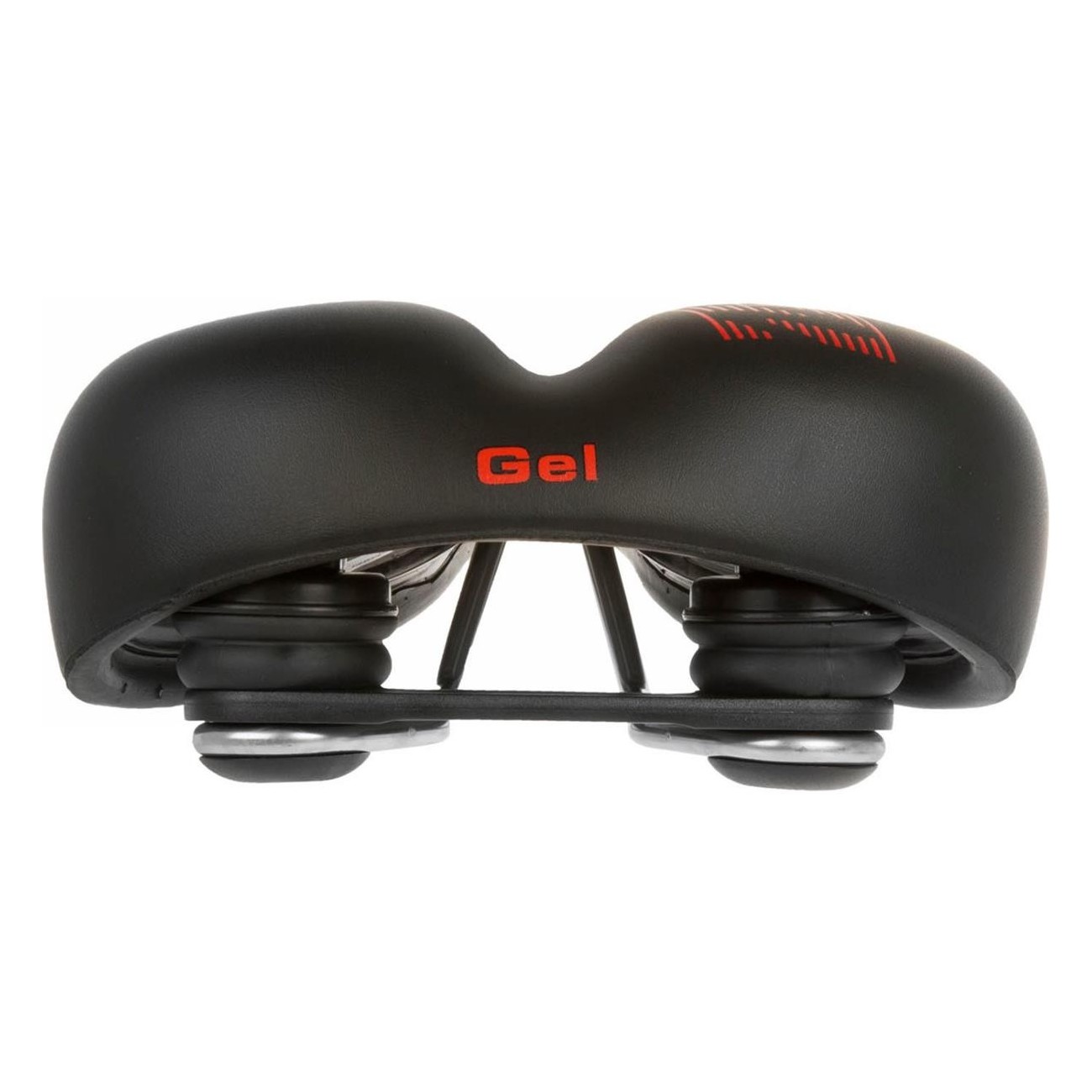 Selle VELO 254x200 mm avec Suspension en Élastomère et Gel, Cadre Acier - 3