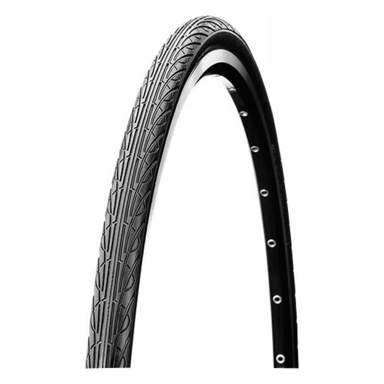 700x32 Black Rigid Tire for City Trekking - Performance and Style - 1