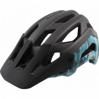 Casco MTB Phantom Negro y Azul Talla L (59-62 cm) con Ventilación y Tecnología In Mold - 1