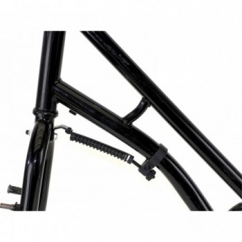 Schwarzer Steuerdämpfer für Fahrrad mit 2-Bein-Ständer, 28,6-31,8 mm - 2