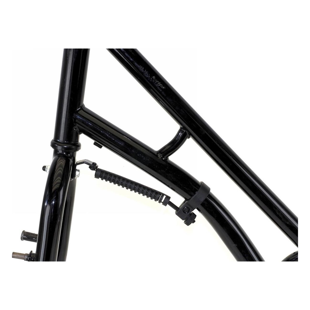 Schwarzer Steuerdämpfer für Fahrrad mit 2-Bein-Ständer, 28,6-31,8 mm - 2