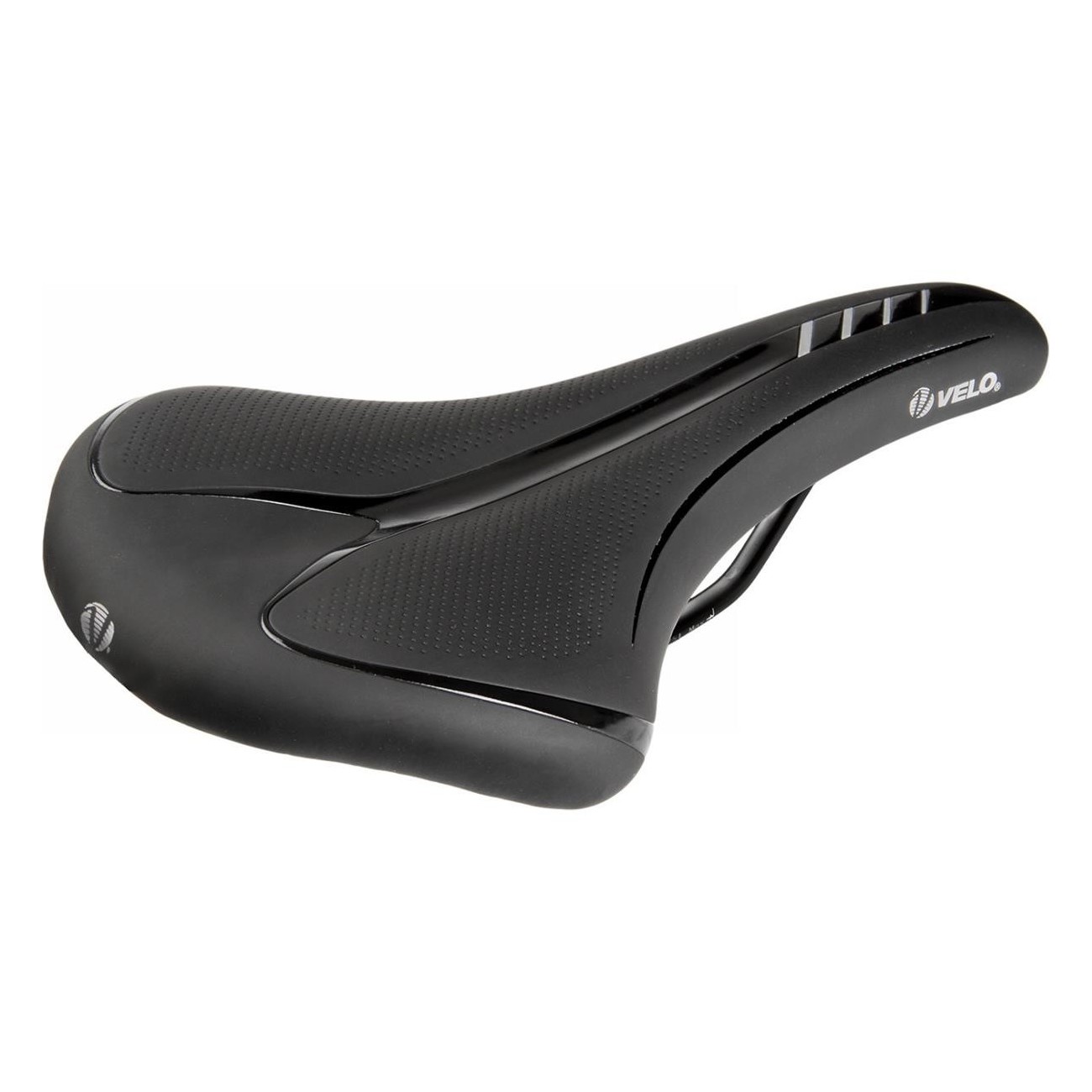 Sella Velo Fit Athlete BC per Strada e MTB, Misura L 277x155 mm, Colore Nero/Argento, Comfort Zone - 1 - Selle - 0887539022327