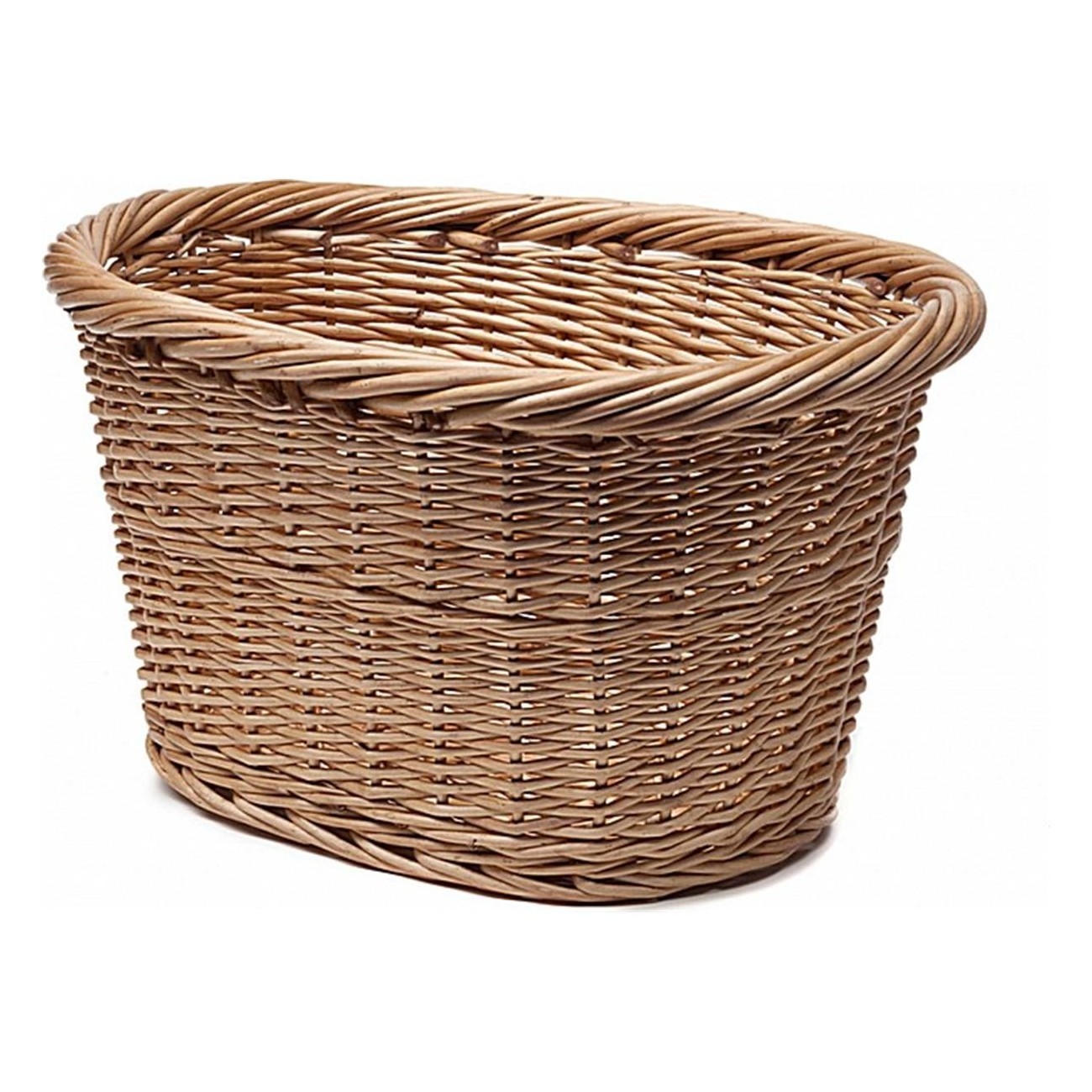 Extra Large Oval Wicker Basket 41x32x24 cm Natural, Durable and Spacious - 1