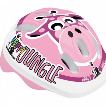 Casco Baby Happy Jungle Violetta Rosa XS 44-48cm - Certificato EN1078 - MVTEK - 1 - Caschi - 8005586209733