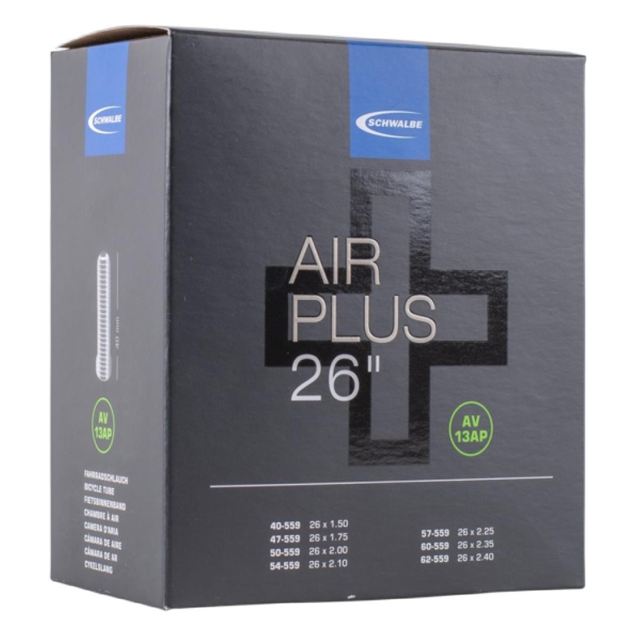 Cámara de Aire Schwalbe Air Plus 26' x 2.10/2.75 con Válvula 40mm - 1