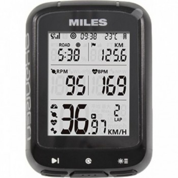 GPS Fahrradcomputer Miles Smart BLE5.0 ANT+ mit Halterung, USB-Kabel und 48 Funktionen - 1