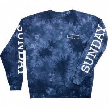 T-shirt à manches longues Rockwell Box en coton bleu marine tie-dye - Taille S - 1