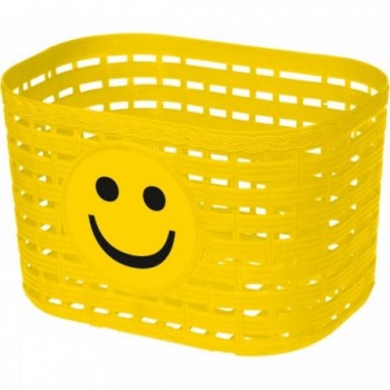 Cestino in Plastica Giallo per Bambini 20x13,5x12,5 cm - 1 - Cestini - 0698238511469