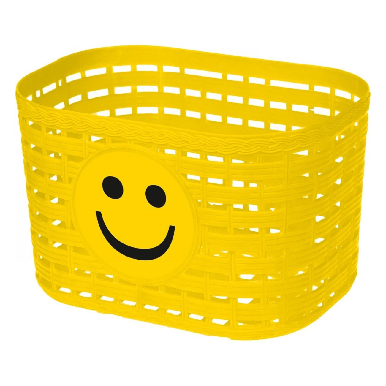 Cestino in Plastica Giallo per Bambini 20x13,5x12,5 cm - 1 - Cestini - 0698238511469