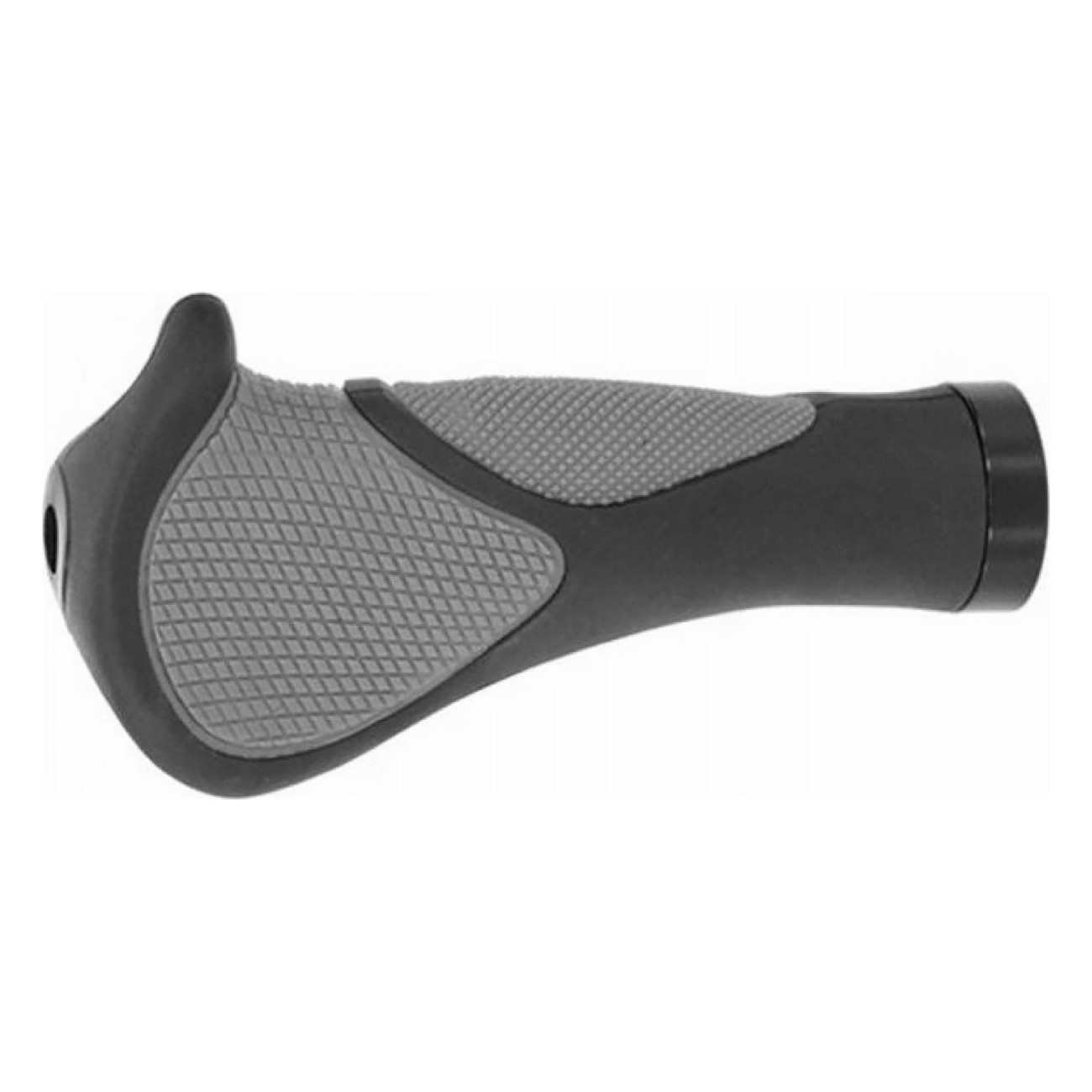 Ergonomische rutschfeste Gummigriffe 140mm Schwarz/Grau mit sicherer Befestigung - 1