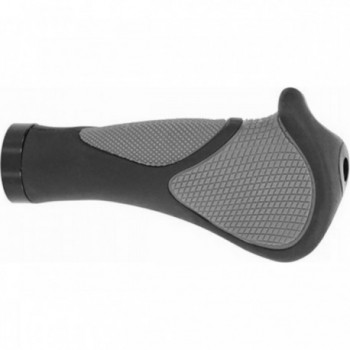 Ergonomic Non-Slip Rubber Grips 140mm Black/Grey with Secure Fixing - 2