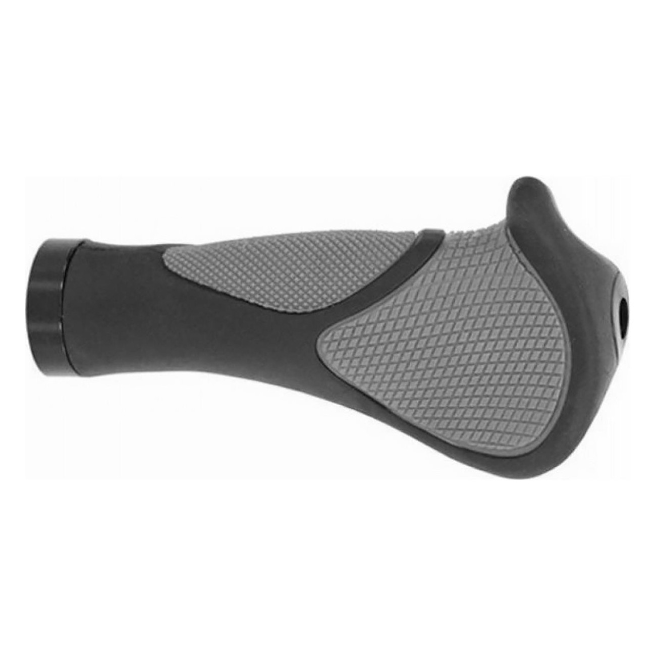 Ergonomische rutschfeste Gummigriffe 140mm Schwarz/Grau mit sicherer Befestigung - 2