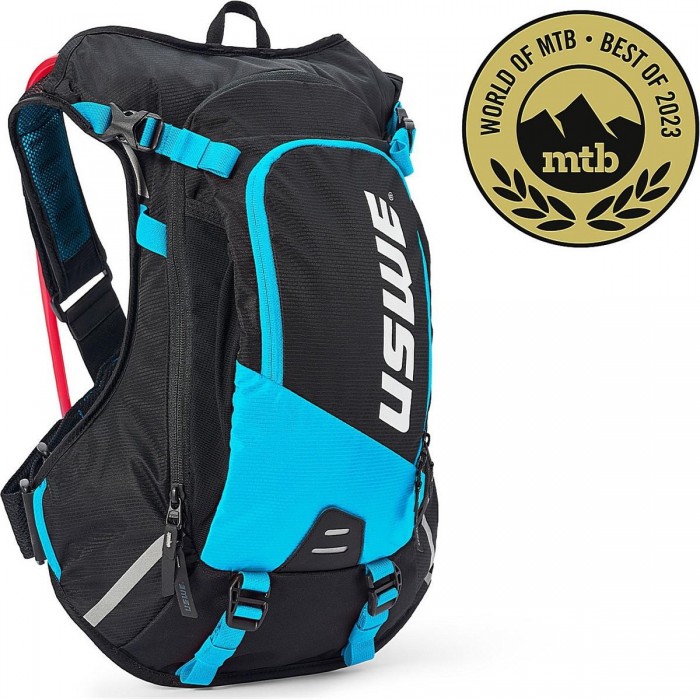 USWE MTB Hydro 12L Blue Hydration Backpack with No Dancing Monkey System - 1