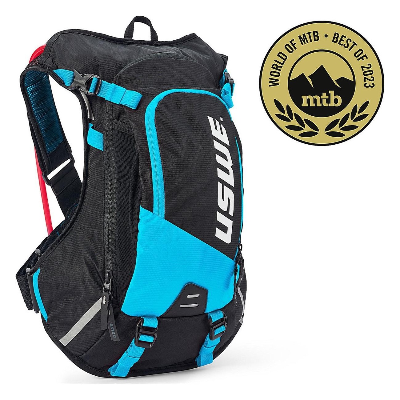 USWE MTB Hydro 12L Blue Hydration Backpack with No Dancing Monkey System - 1