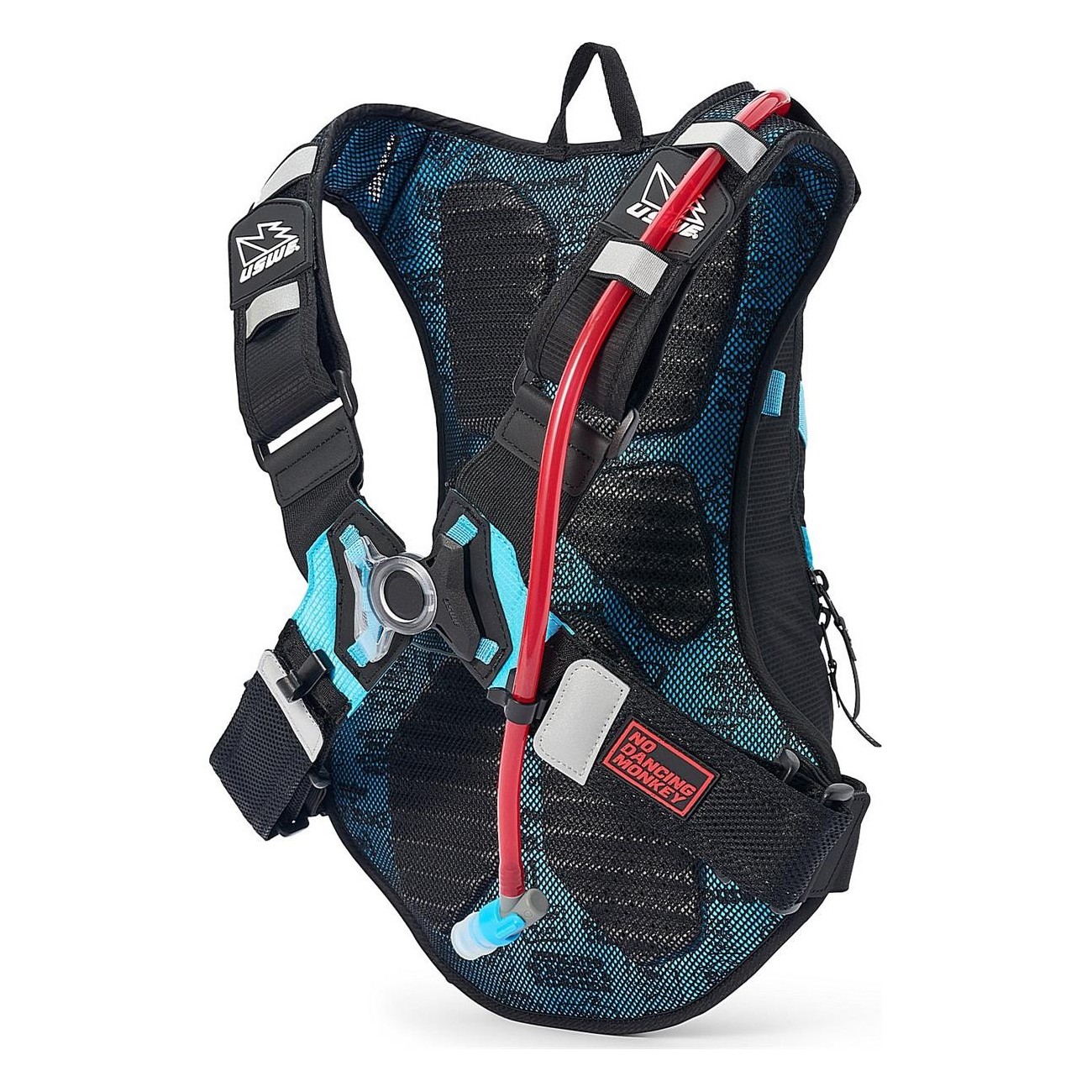 USWE MTB Hydro 12L Blue Hydration Backpack with No Dancing Monkey System - 3