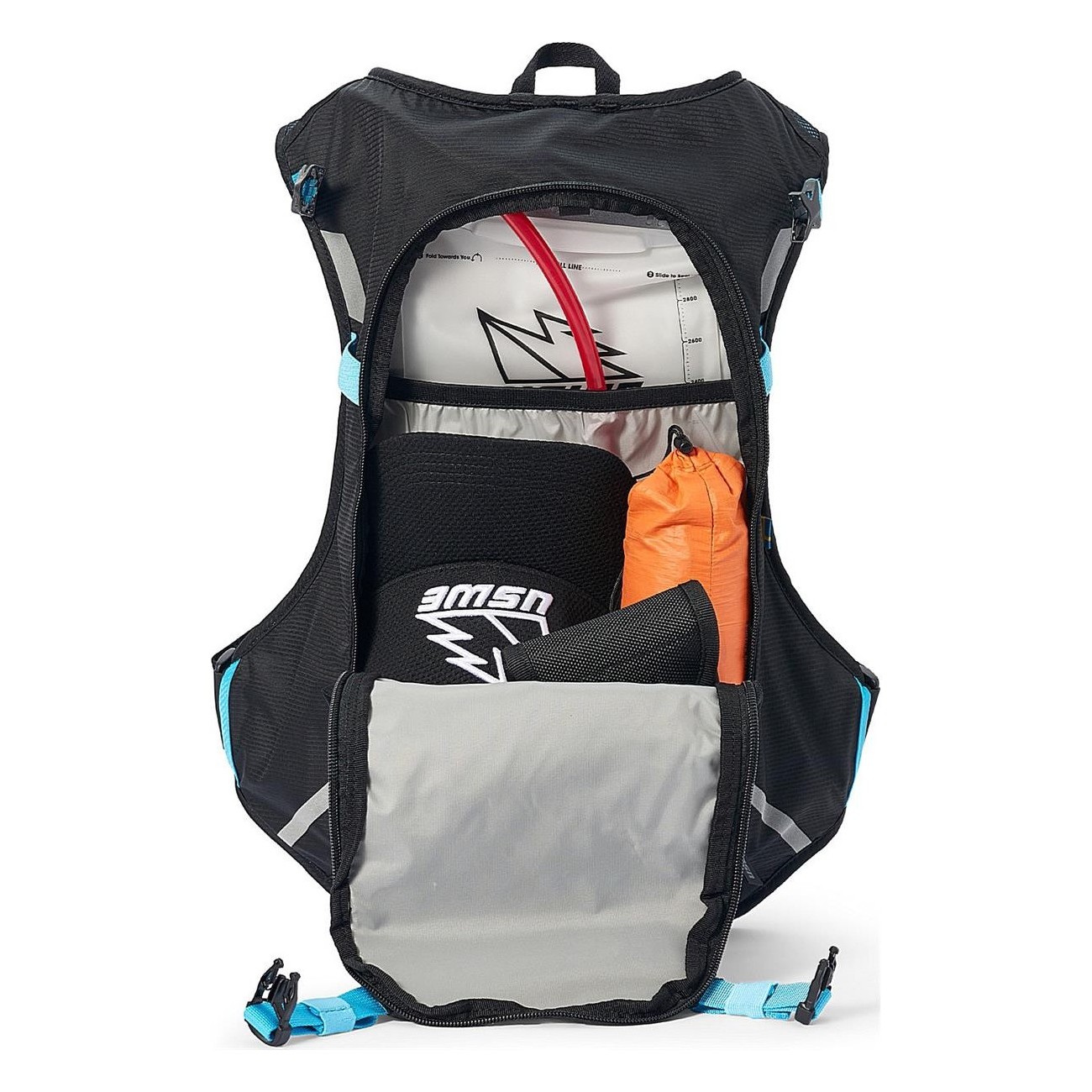 Mochila Hidratante USWE MTB Hydro 12 Litros Azul con Sistema No Dancing Monkey - 4