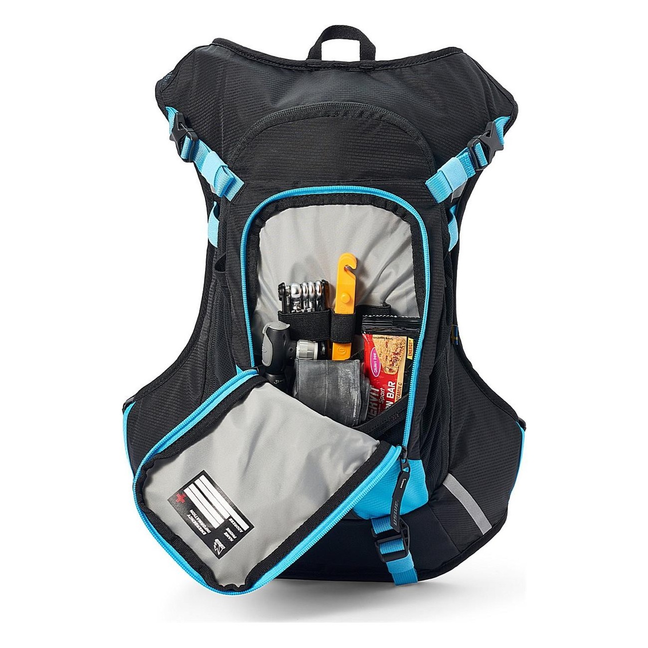 Mochila Hidratante USWE MTB Hydro 12 Litros Azul con Sistema No Dancing Monkey - 5