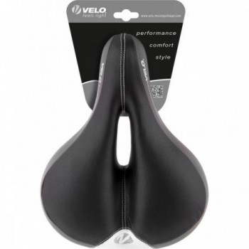 Selle VELO Newport Gemini 270x211 mm, Cadre en Acier, 858g, Sans Collier - 4