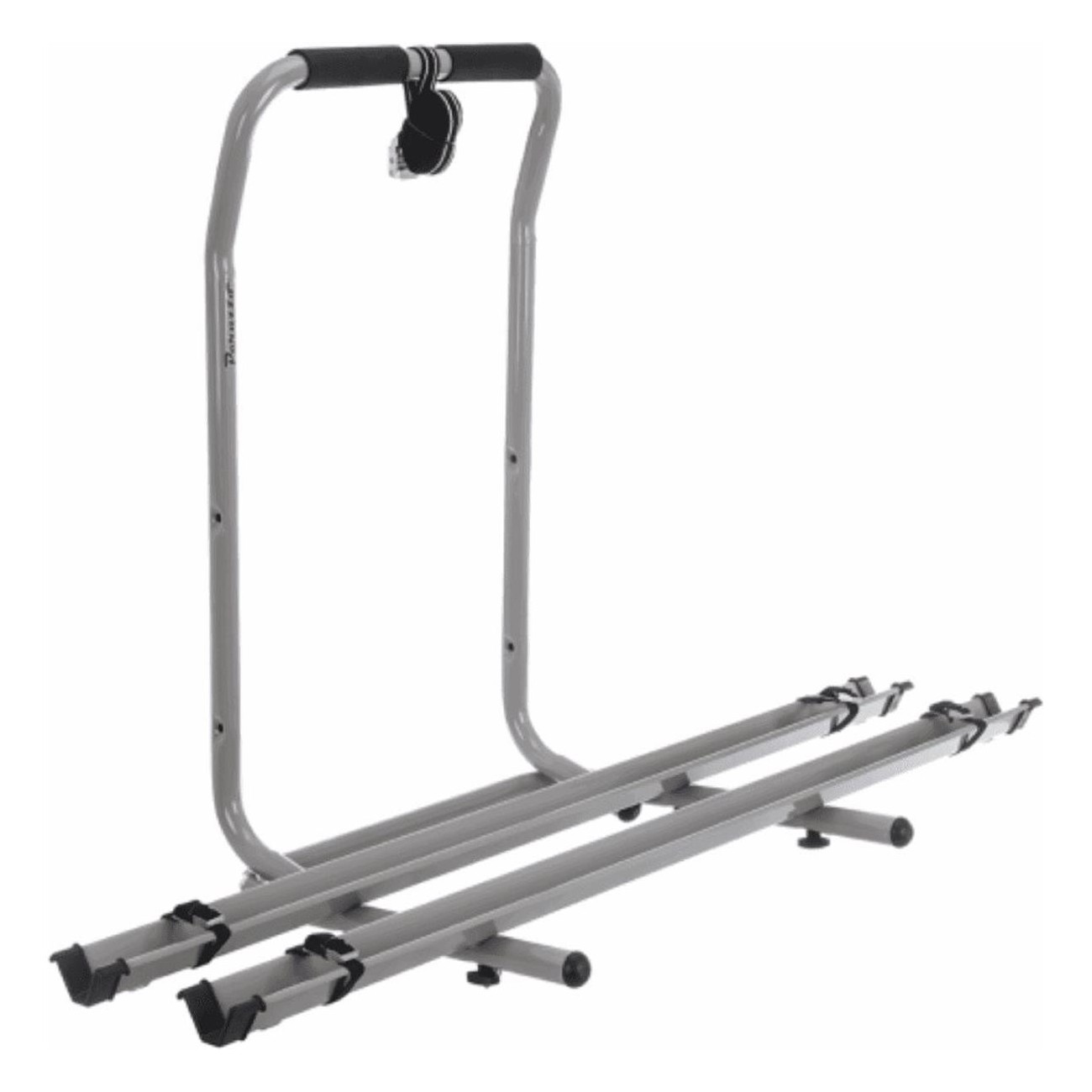 Support de vélo 4x4 Stelvio en aluminium gris pour 2 vélos sur roue de secours - 1