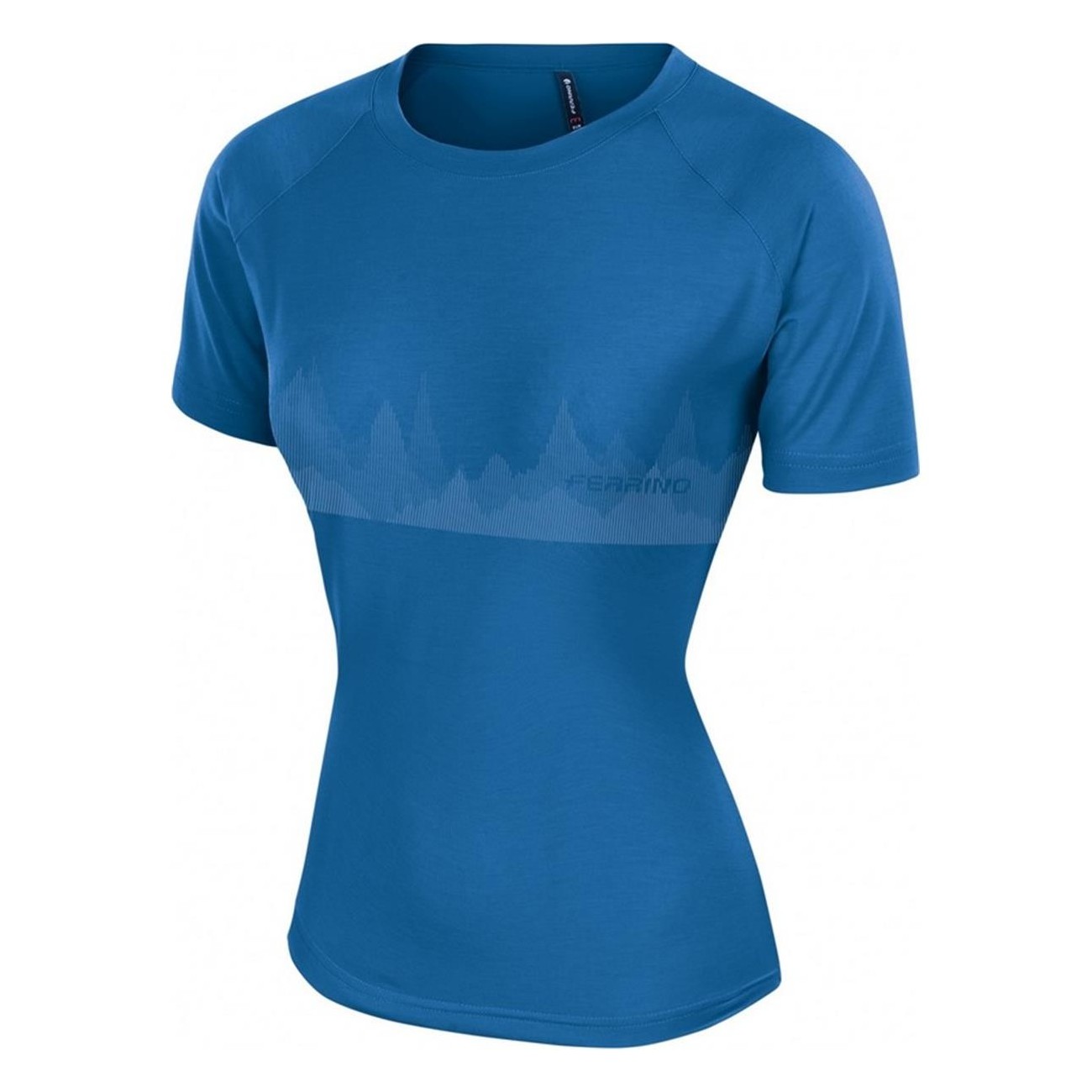 T-shirt Femme Bleue Taille L Trekking Voyage Polyester Lyocell - 1