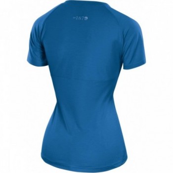 T-shirt Femme Bleue Taille L Trekking Voyage Polyester Lyocell - 2