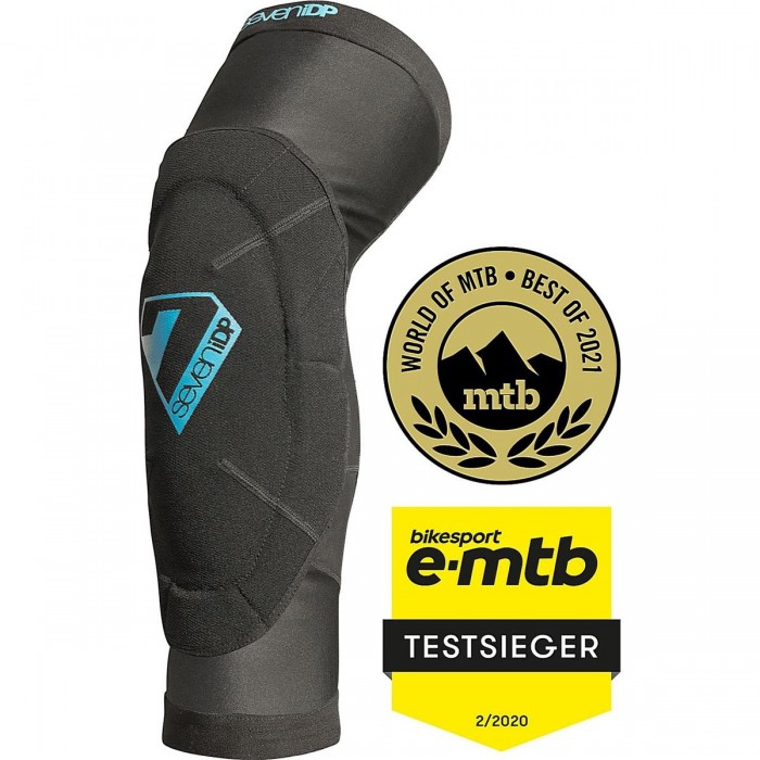 Sam Hill XL Knee Pads Black-Blue - Lightweight and Protective, CE Level 2 - 1