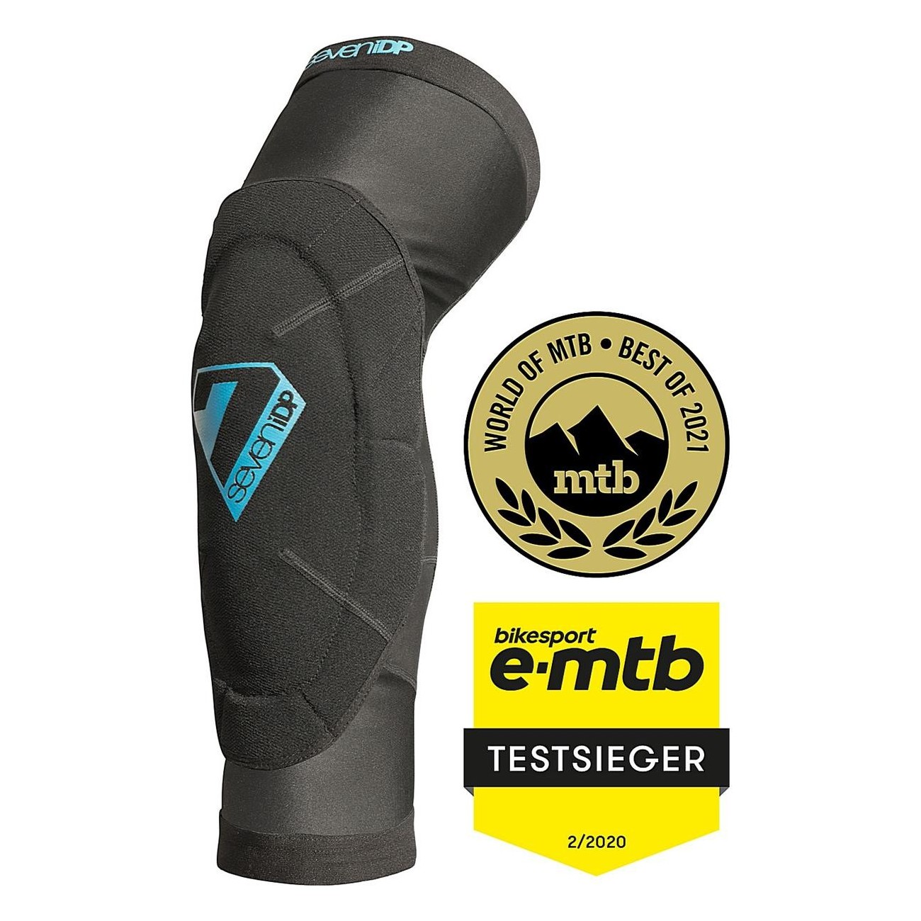 Sam Hill XL Knee Pads Black-Blue - Lightweight and Protective, CE Level 2 - 1