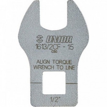 Crowfoot Pedal Wrench 1613/2cf - 15 mm, Compatible with 1/2'' Torque Wrenches - 1