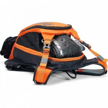 USWE Patriot 15L Orange-Black Backpack with Back Protector for MTB - 2