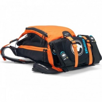 USWE Patriot 15L Orange-Black Backpack with Back Protector for MTB - 6