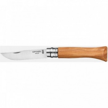 Opinel Messer N.06 Inox mit Olivenholzgriff - Eleganz und Sicherheit Virobloc - 1