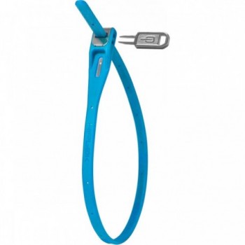 Cadenas réutilisable Hiplok Z LOK bleue avec clé, 42 cm - 1