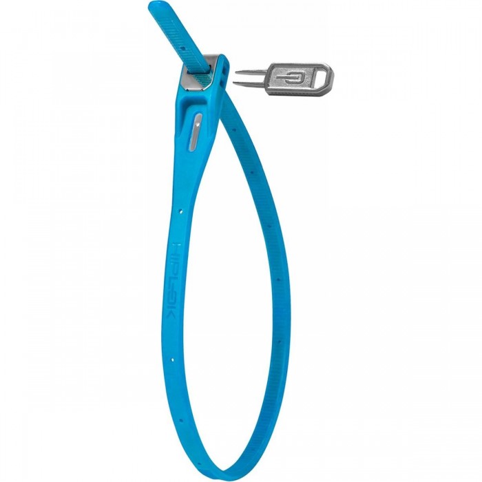 Cadenas réutilisable Hiplok Z LOK bleue avec clé, 42 cm - 1