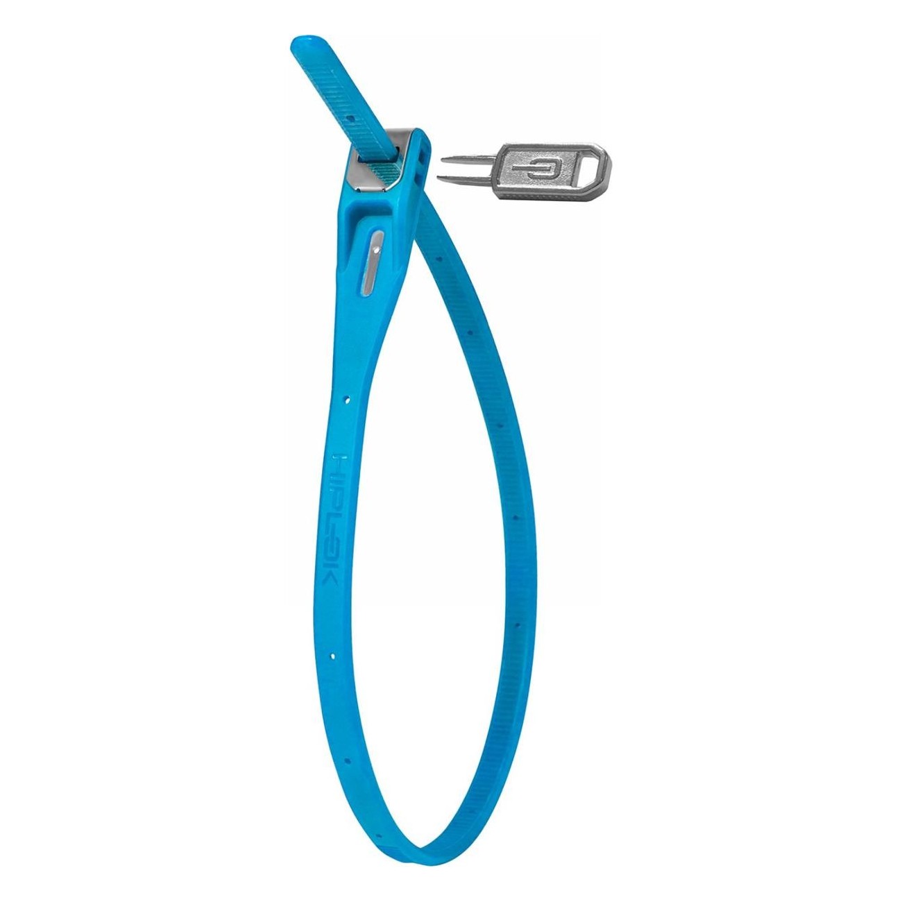 Cadenas réutilisable Hiplok Z LOK bleue avec clé, 42 cm - 1