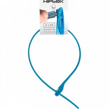 Cadenas réutilisable Hiplok Z LOK bleue avec clé, 42 cm - 4