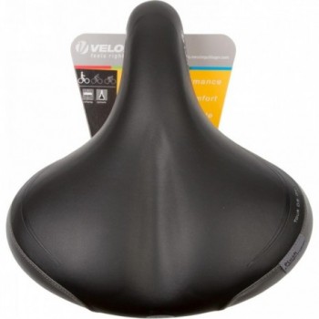 Velo Plush Tour DS Gel Comfort Saddle Black with Shock Absorbing Springs - 5