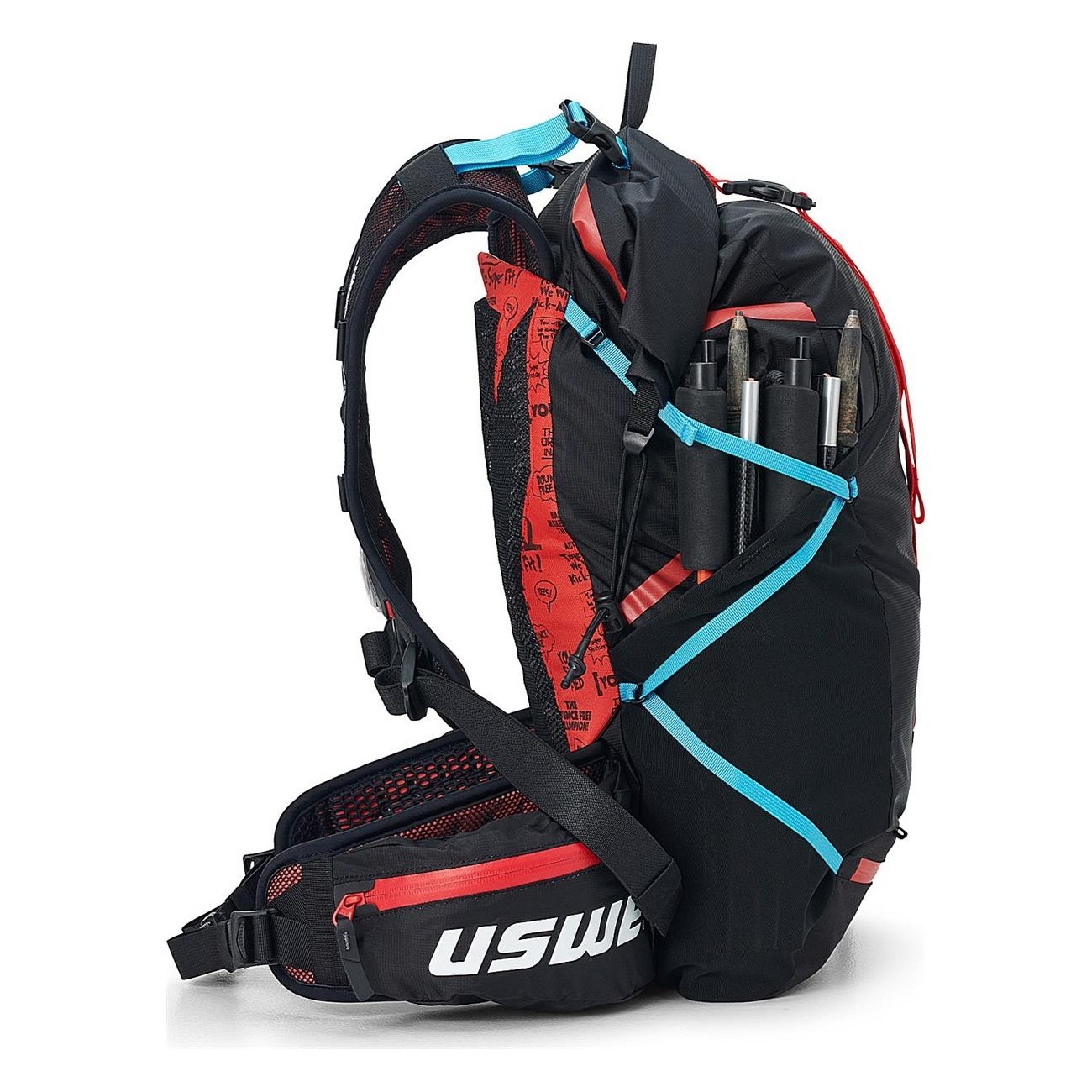 Mochila USWE Hajker 18S Negra - 18 Litros, Resistente y Versátil para Aventuras - 6